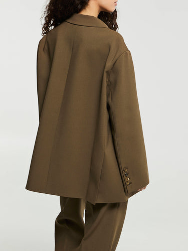 The Frankie Shop - Bea Blazer in Chocolate