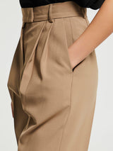 The Frankie Shop - Bea Suit Pants in Latte