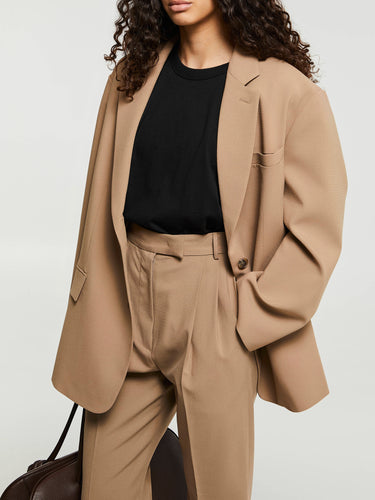 The Frankie Shop - Bea Blazer in Latte