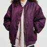 The Frankie Shop - Astra Bomber Jacket in Royal Purple