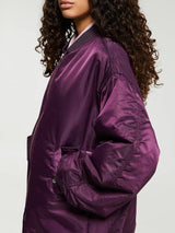 The Frankie Shop - Astra Bomber Jacket in Royal Purple