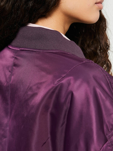 The Frankie Shop - Astra Bomber Jacket in Royal Purple