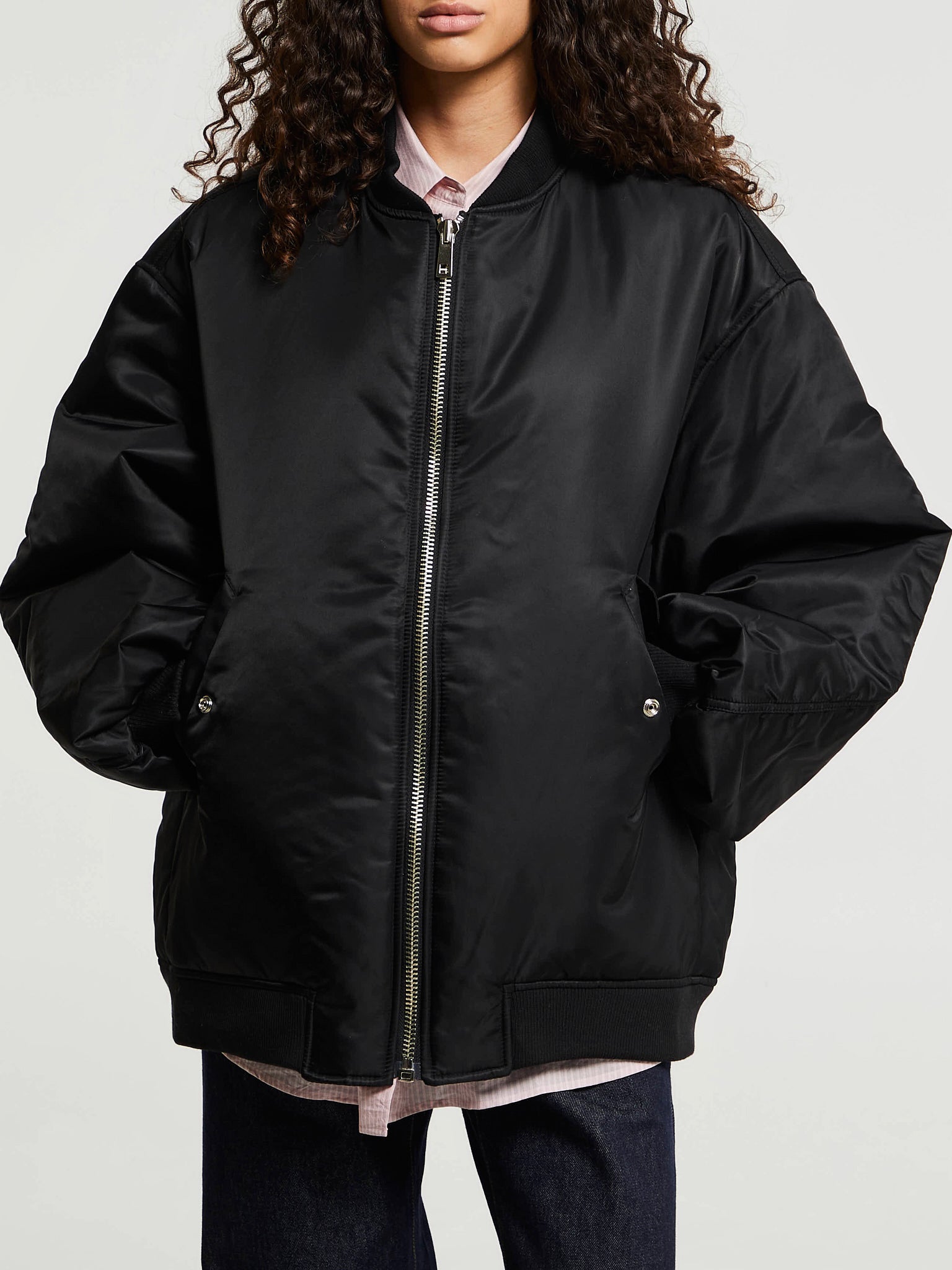 The Frankie Shop - Astra Bomber Jacket in Black