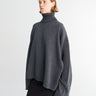 The Frankie Shop - Rhea Trapeze Turtleneck in Charcoal