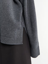 The Frankie Shop - Rhea Trapeze Turtleneck in Charcoal