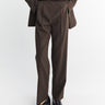 The Frankie Shop - Bea Suit Pants in Dark Expresso