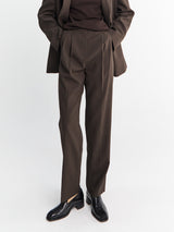 The Frankie Shop - Bea Suit Pants in Dark Expresso