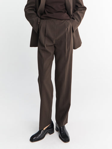 The Frankie Shop - Bea Suit Pants in Dark Expresso