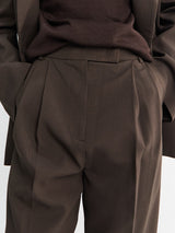 The Frankie Shop - Bea Suit Pants in Dark Expresso