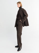 The Frankie Shop - Bea Suit Pants in Dark Expresso