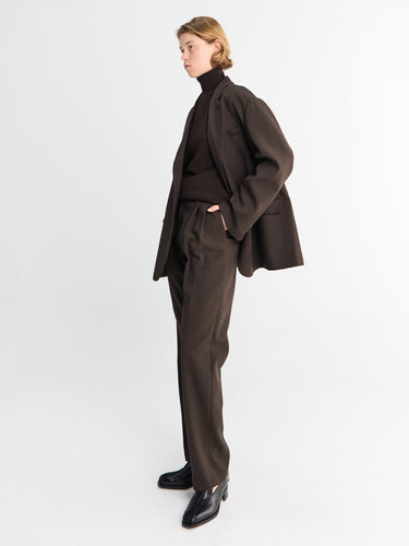 The Frankie Shop - Bea Suit Pants in Dark Expresso