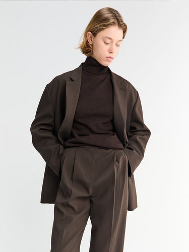 The Frankie Shop - Bea Blazer in Dark Expresso