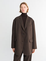 The Frankie Shop - Bea Blazer in Dark Expresso
