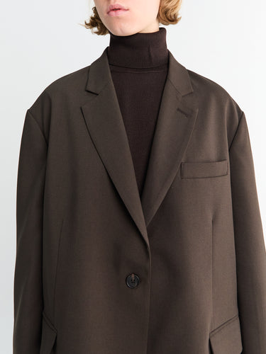 The Frankie Shop - Bea Blazer in Dark Expresso