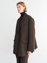 The Frankie Shop - Bea Blazer in Dark Expresso