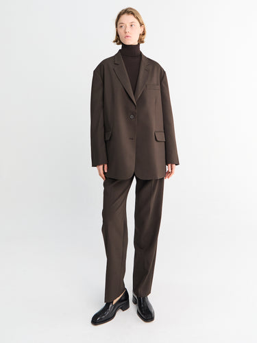 The Frankie Shop - Bea Blazer in Dark Expresso