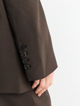 The Frankie Shop - Bea Blazer in Dark Expresso