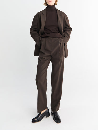 The Frankie Shop - Bea Blazer in Dark Expresso