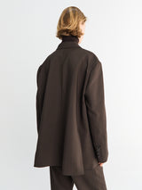 The Frankie Shop - Bea Blazer in Dark Expresso