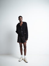 Wales Bonner - Home Jersey Shorts in Black and Orange