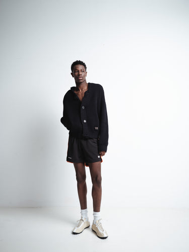 Wales Bonner - Home Jersey Shorts in Black and Orange