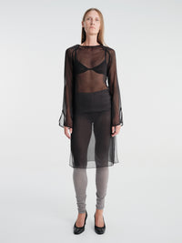 Gimaguas - Lorelai Sheer Mini Dress in Black