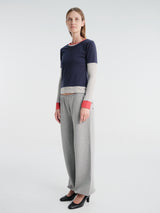 Gimaguas - Triple Tee in Grey Navy