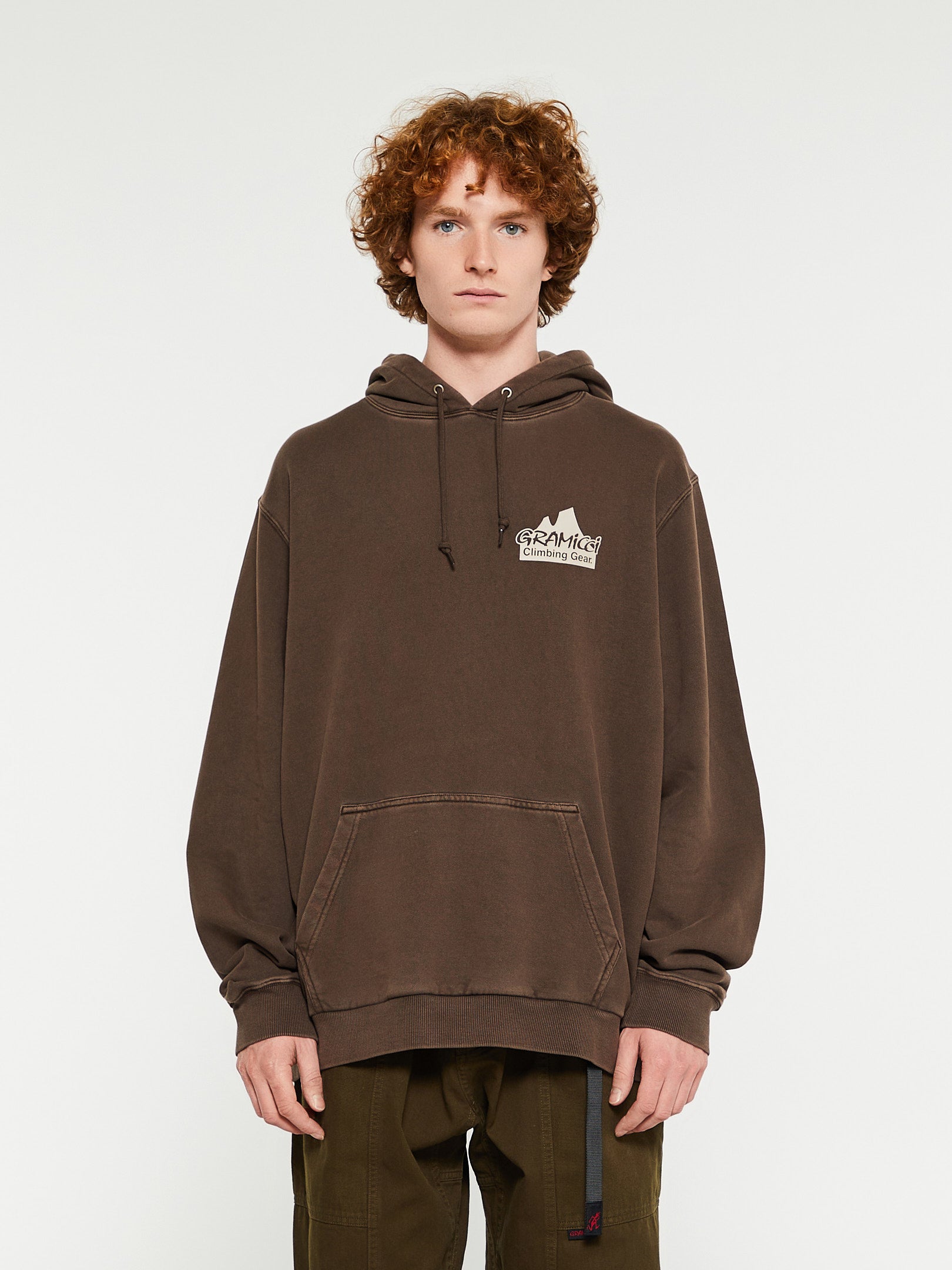 Gramicci - Climbing Gear Hooded Sweatshirt in Brown