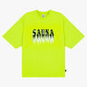Sauna - Ghost Tee in Neon Green
