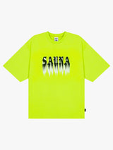 Sauna - Ghost Tee in Neon Green