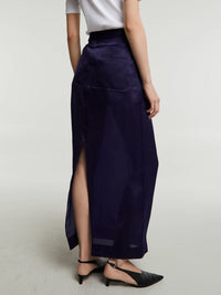Khaite - Lucian Skirt in Amethyst