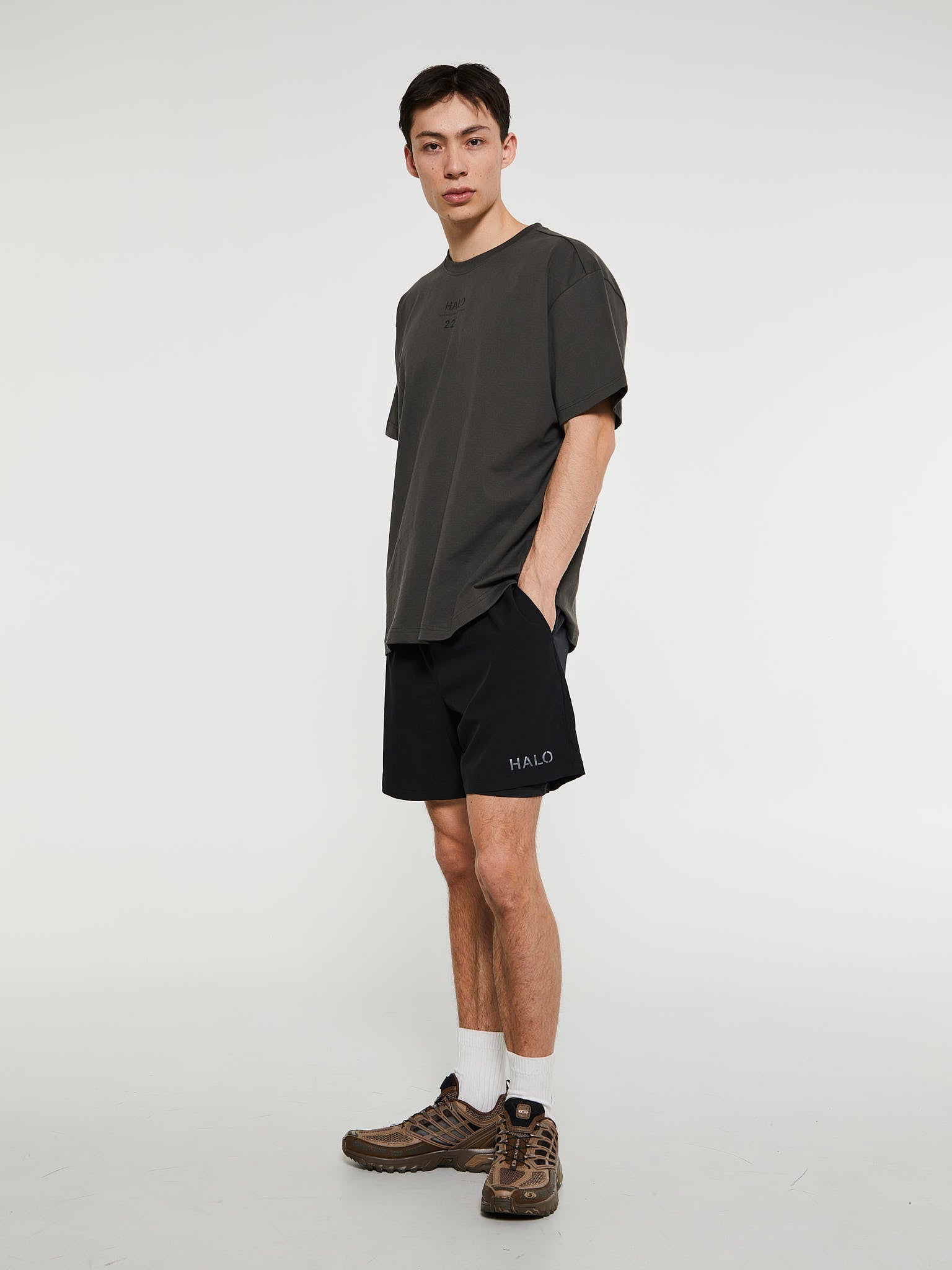 2in1 Tech Shorts in Black