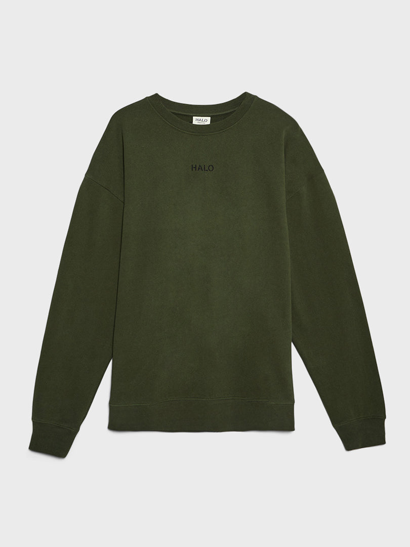 Halo - Off Duty Crewneck in Forest Night