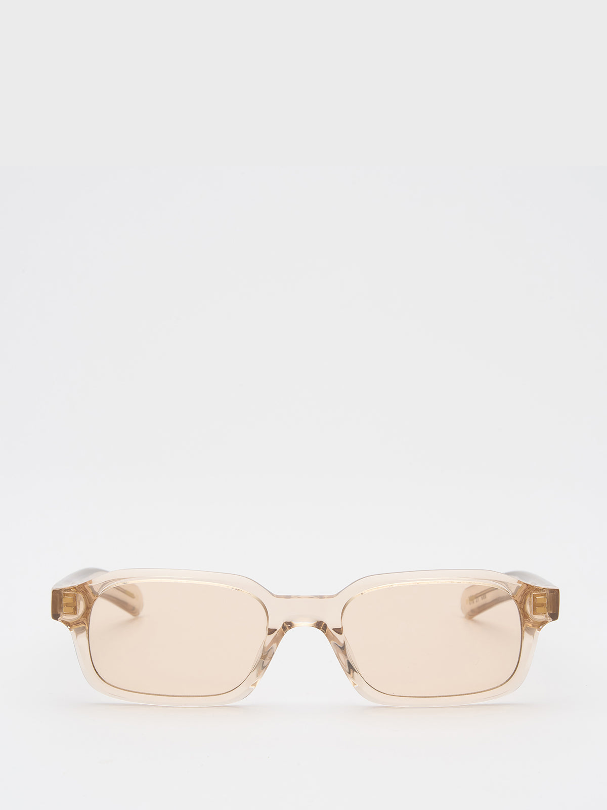 Flatlist - Hanky Sunglasses in Crystal Beige and Peach Lens