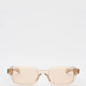 Flatlist - Hanky Sunglasses in Crystal Beige and Peach Lens