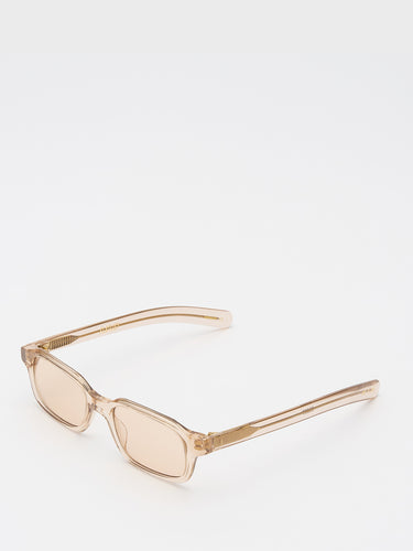 Flatlist - Hanky Sunglasses in Crystal Beige and Peach Lens