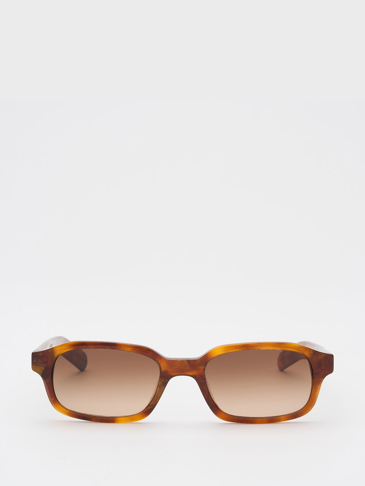 Flatlist - Hanky Sunglasses in Shimmery Horn and Brown Gradient Lens