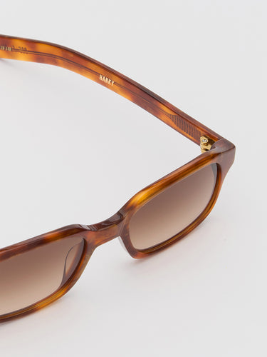 Flatlist - Hanky Sunglasses in Shimmery Horn and Brown Gradient Lens