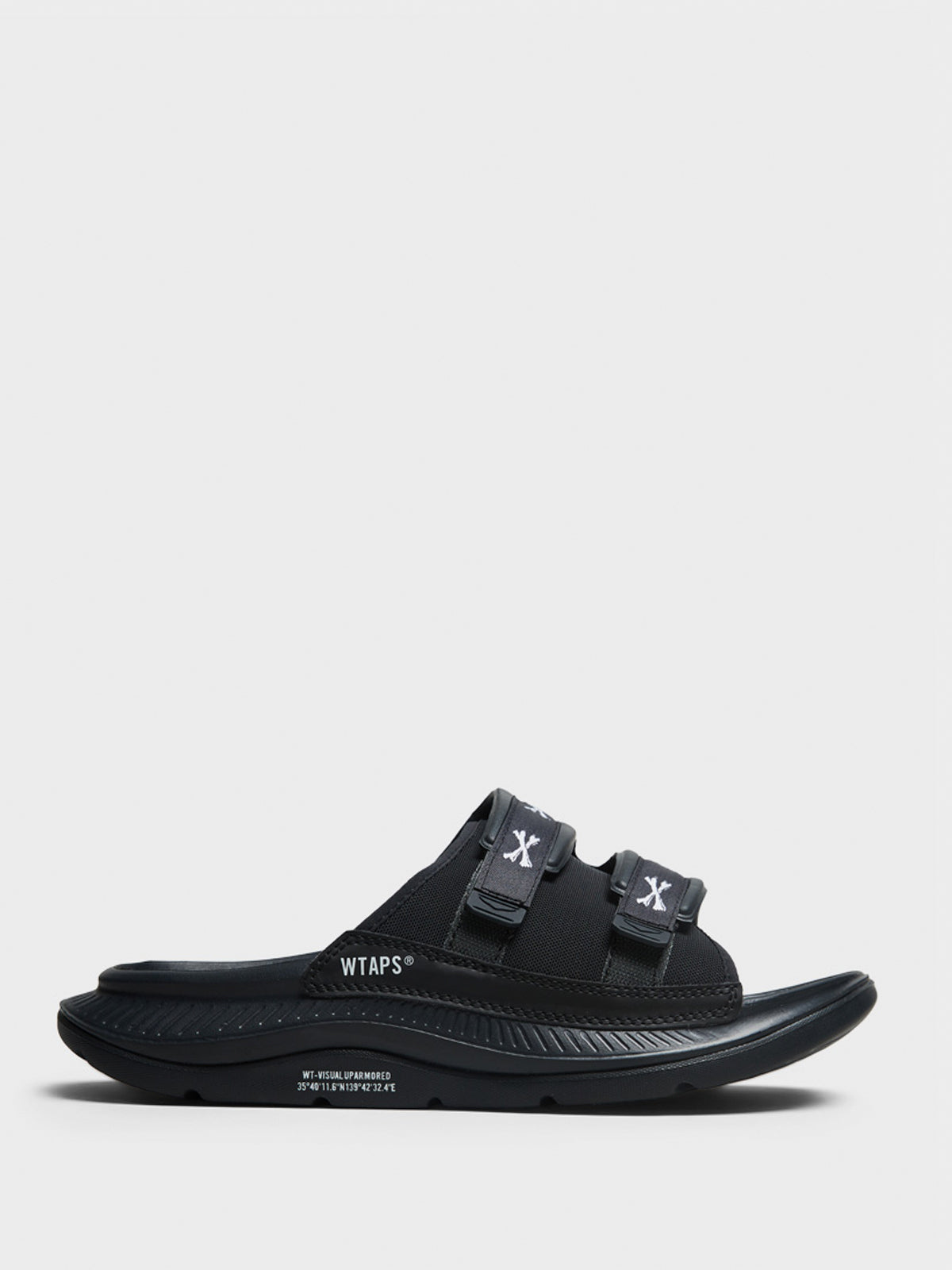 U Ora Luxe WTAPS Sandals In Black