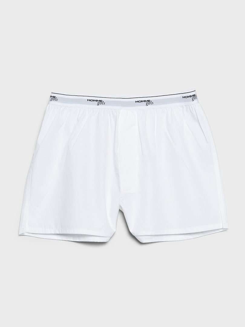 HommeGirls - Boxer Shorts in White