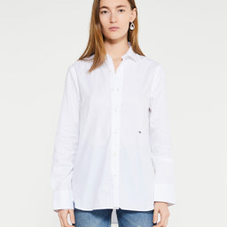 HommeGirls - Classic Long Shirt in White