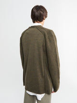 Comme des Garçons Homme Plus - Cardigan vest Sweater in Top Khaki
