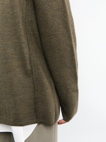 Comme des Garçons Homme Plus - Cardigan vest Sweater in Top Khaki