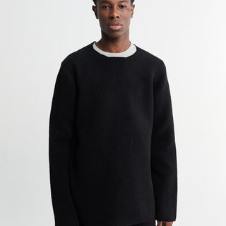 Comme des Garçons Homme Plus - Wool Nylon Sweater in Black