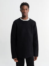 Comme des Garçons Homme Plus - Wool Nylon Sweater in Black