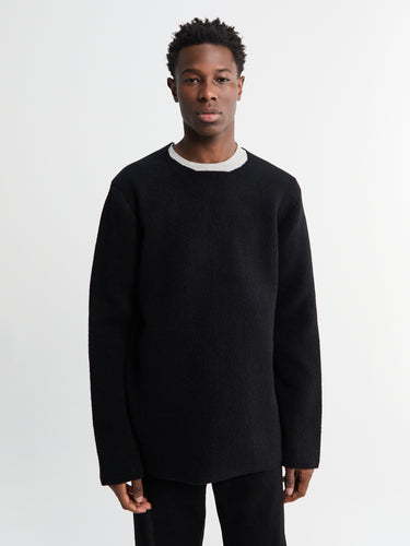 Comme des Garçons Homme Plus - Wool Nylon Sweater in Black