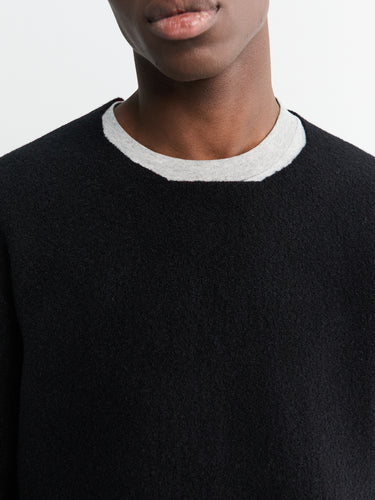 Comme des Garçons Homme Plus - Wool Nylon Sweater in Black