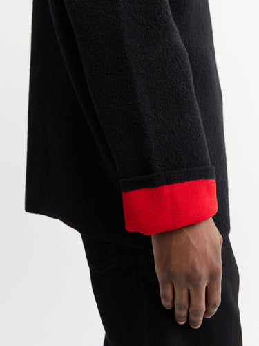 Comme des Garçons Homme Plus - Wool Nylon Sweater in Black