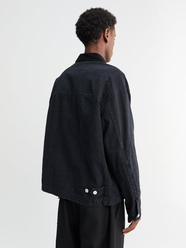 Comme des Garçons Homme - Cotton Zip Jacket in Black
