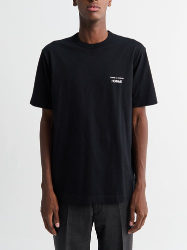 Comme des Garçons Homme - Chest Logo T-Shirt in Black